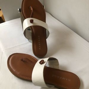 White sandals